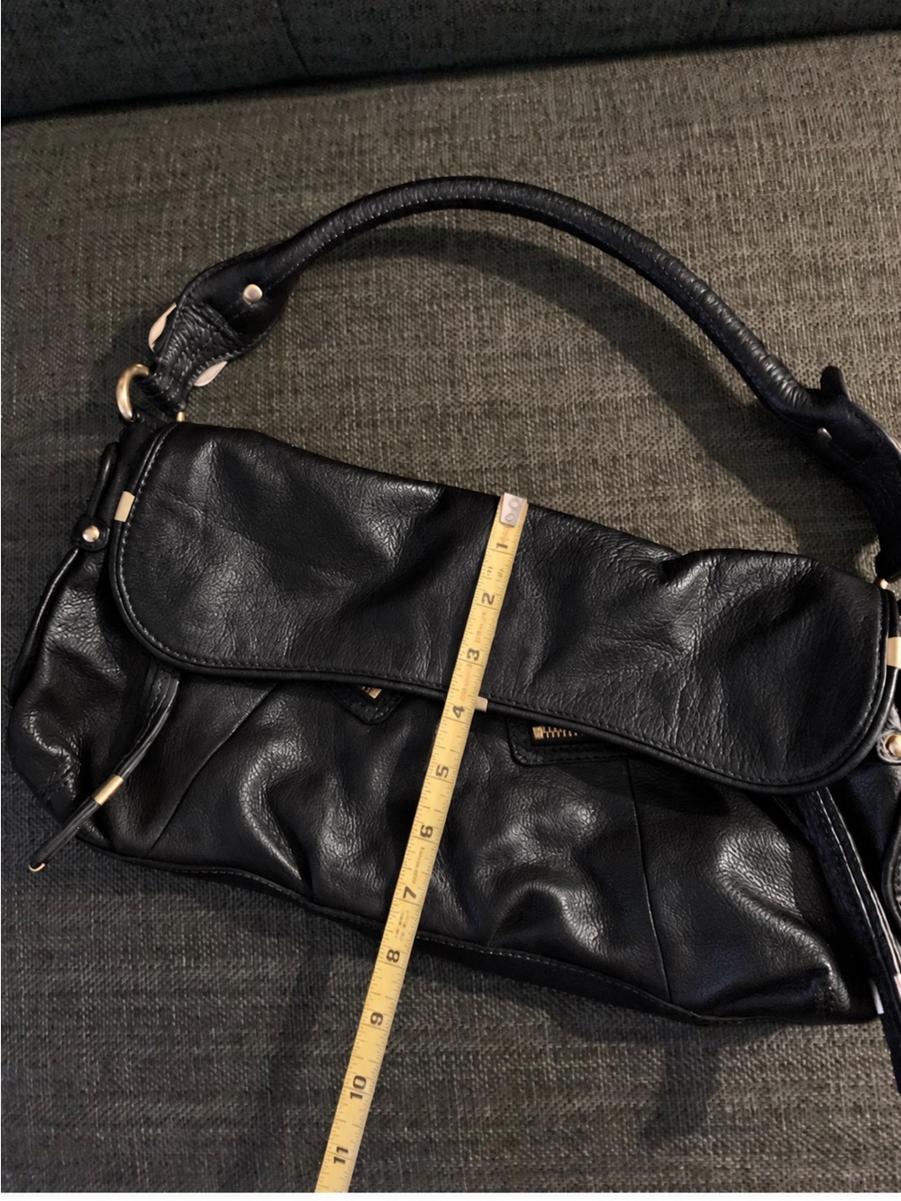 B. MAKOWSKY Classic Black Leather Shoulder Bag❤️❤️❤️ - Picture 10 of 10